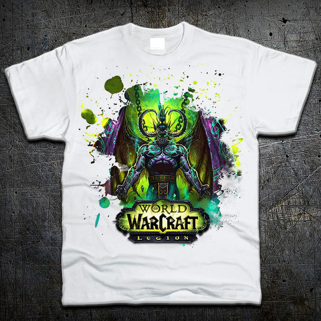 Футболка Fruit of the Loom Иллидан Варкрафт Illidan World of Warcraft Белый 116 см (9289) 