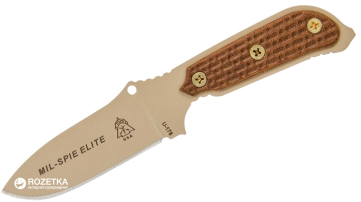 Туристический нож TOPS Knives Mil-Spie3 Elite Tan blade and Tan handles (2000980436743) - изображение 1