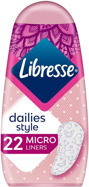Ежедневные гигиенические прокладки Libresse Style Micro 22 шт (7310791287461) - изображение 1