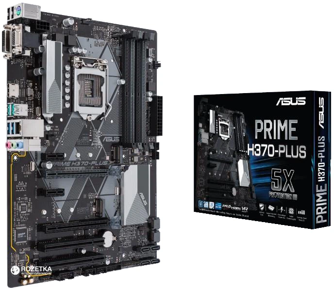 Материнская плата Asus Prime H370-Plus (s1151, Intel H370, PCI