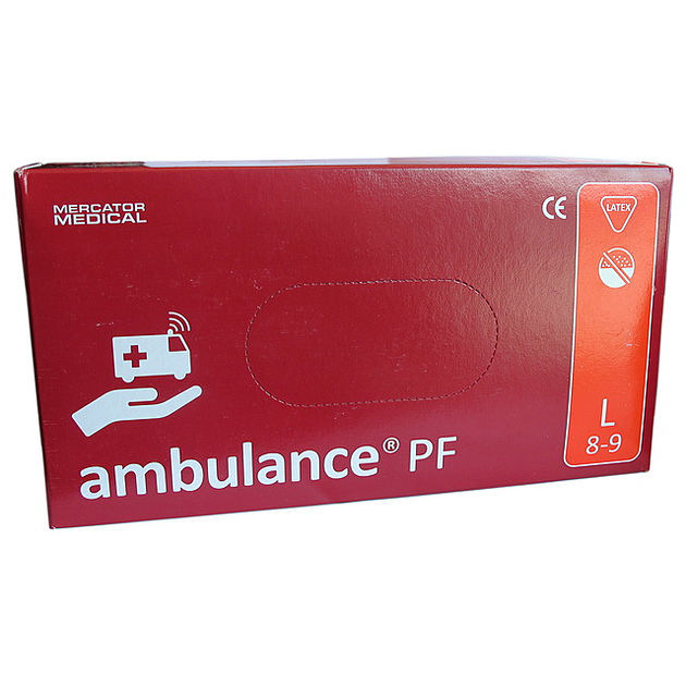 Перчатки медицинские неопудренные Ambulance L 25пар/уп ПТ-1038 - изображение 2