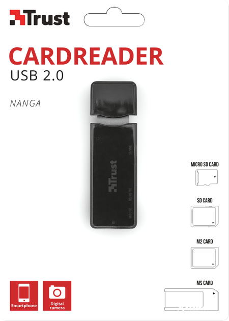Кардридер Trust Nanga USB 2.0 Cardreader (TR21934) - зображення 3