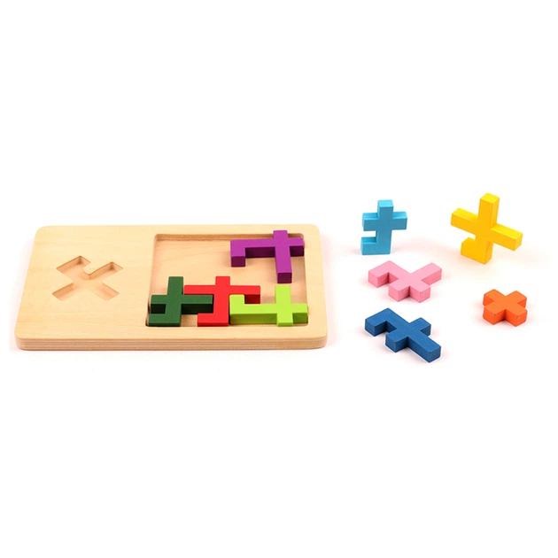 Деревянная игра-головоломка IQ FIT Крест - изображение 2