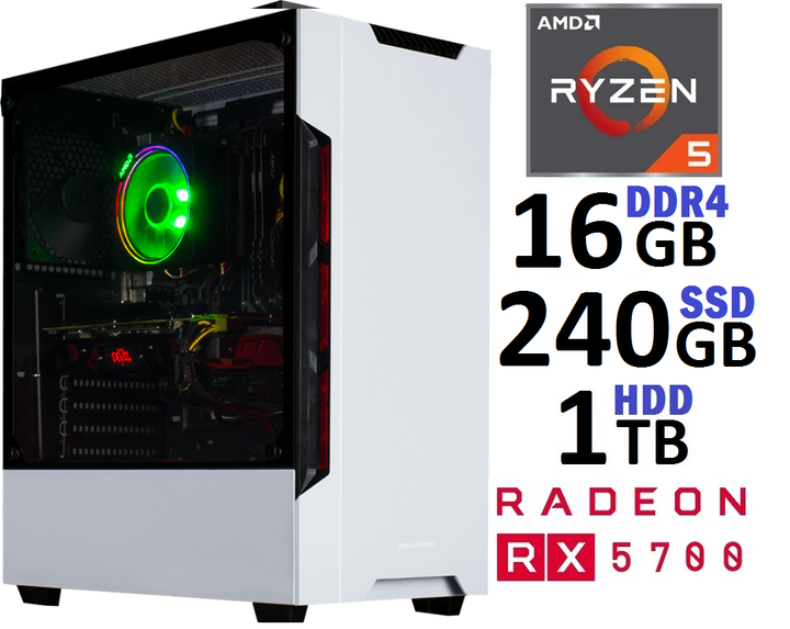 Компьютер Игровой Ryzen 5 3500 RX 5700 V1 – фото, отзывы