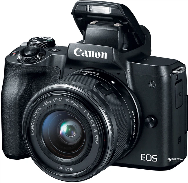 Фотоаппарат Canon EOS M50 Kit 15-45 IS STM Black (2680C060AA Фотоаппарат Canon EOS M50 Kit 15-45 IS STM Black (2680C060AA