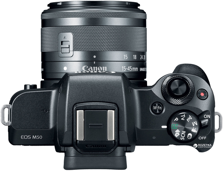 Фотоаппарат Canon EOS M50 Kit 15-45 IS STM Black (2680C060AA