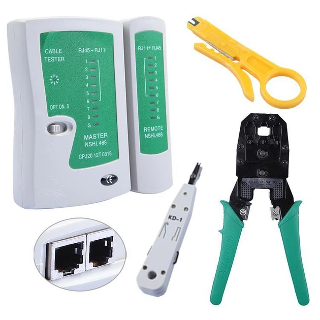 Тестер Ethernet RJ45+RJ11 - Фото 2 Тестер Ethernet RJ45+RJ11 - зображення 2