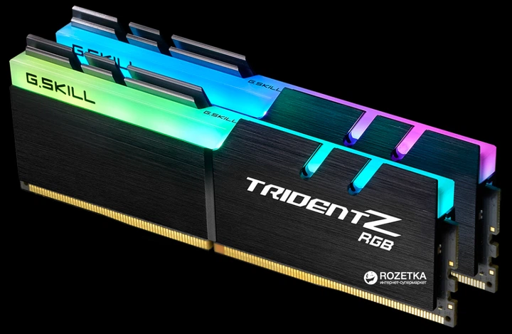 Pamięć G.Skill DDR4-3200 32768MB PC4-25600 (zestaw 2x16384) Trident Z RGB (F4-3200C14D-32GTZR) - obraz 2