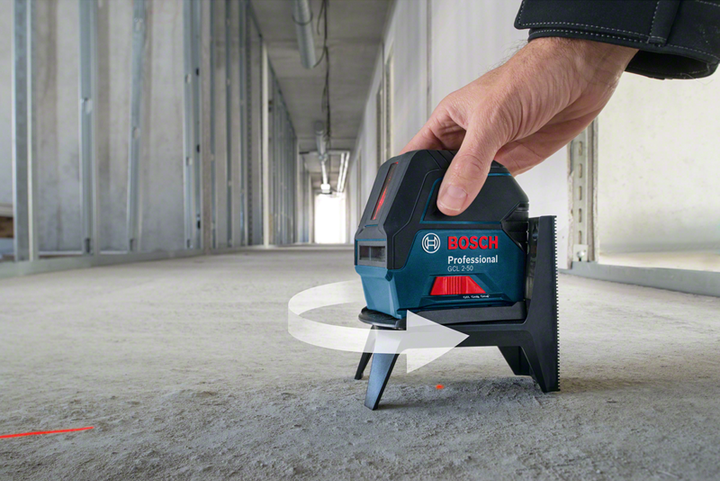 Лазерный уровень нивелир Bosch Professional GCL 2-50 + RM1 + BM3 + LR6 + кейс (0601066F01) - изображение 2
