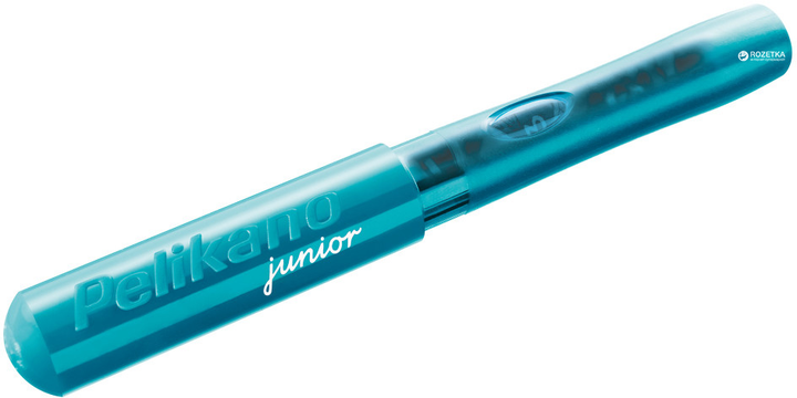 Ручка перьевая для левши Pelikan Pelikano Junior Turquoise синяя ...