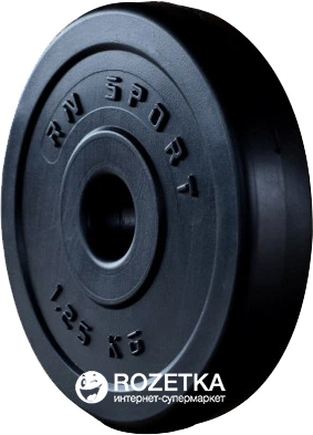 Гантели RN-Sport битумные по 15.5 кг комплект 2шт (BD-16) - изображение 5