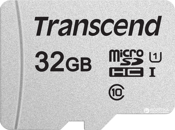 Карта памяти Transcend MicroSDHC 300S 32GB Class 10 UHS-I U1 no adapter (TS32GUSD300S) - изображение 1