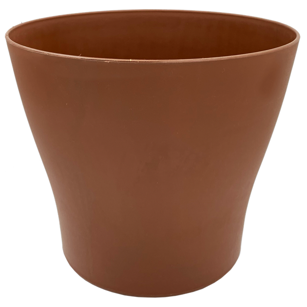 Горшок для цветов Gardenya 13 л коричневый 30,5х30,5х27 см - Фото 1 Горшок для цветов Gardenya 13 л коричневый 30,5х30,5х27 см - изображение 1