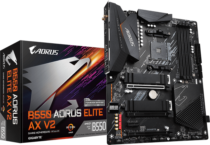 Материнська плата Gigabyte B550 AORUS ELITE AX V2 (sAM4, AMD B550, PCI-Ex16) - зображення 5