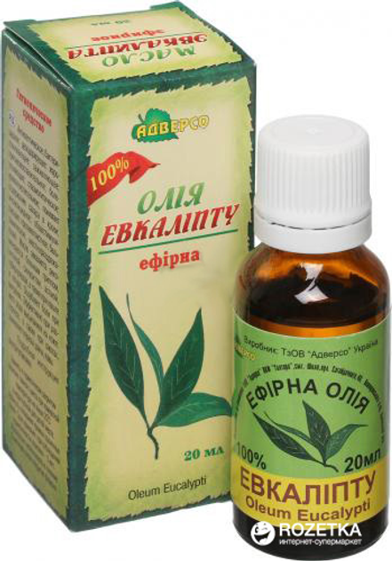 Олія ефірна Адверсо Евкаліптова 20 мл (4820104011032) - зображення 1