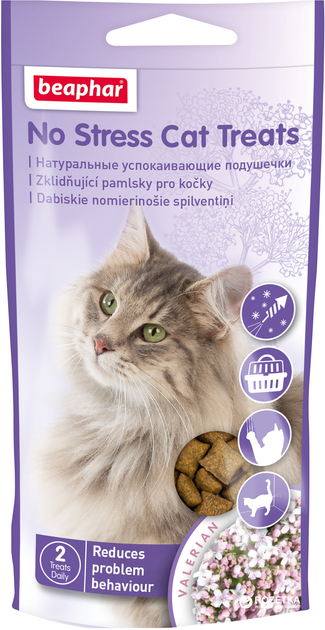 Подушечки Beaphar No Stress Cat Treats Антистресс для кошек 35 г (13219 ...