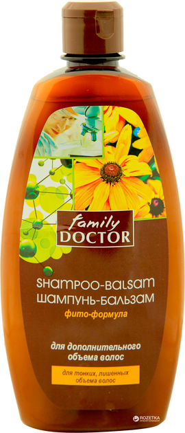Шампунь-бальзам Family Doctor Фито-формула для дополнительного объема волос 500 мл (4823080001691) - изображение 1