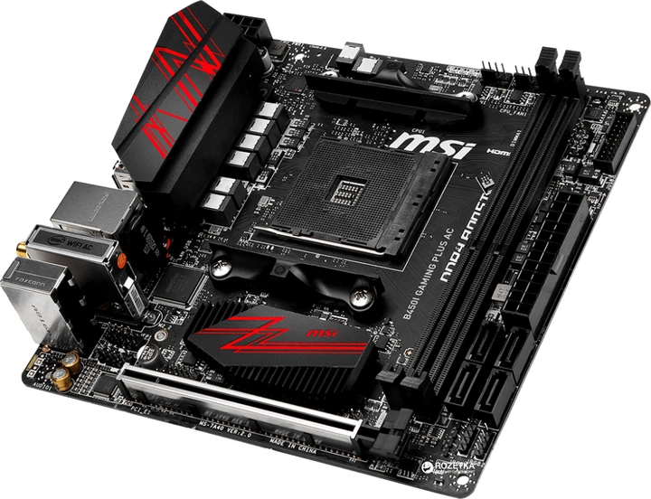 美品 MSI B450I GAMING PLUS AC 最新BIOS更新済み Материнская плата MSI B450I Gaming Plus AC (sAM4, AMD B450, PCI