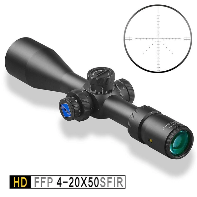 Приціл оптичний Discovery HD/30 FFP 4-20x50 SFIR - зображення 1