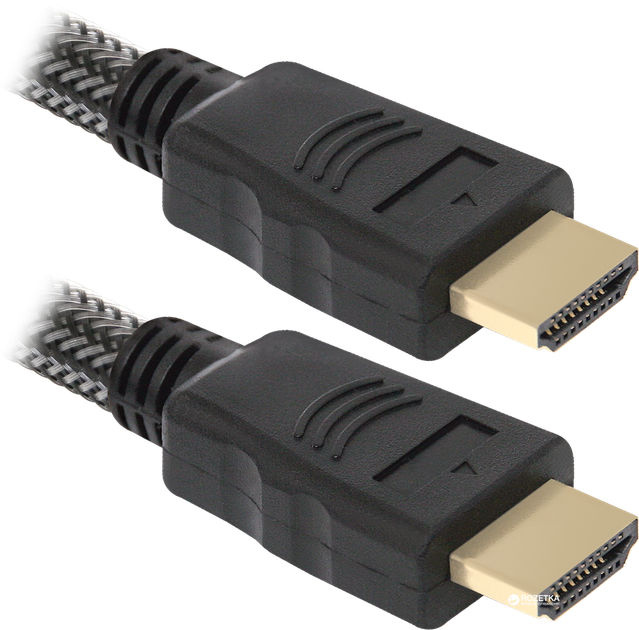 Кабель Defender HDMI-03PRO HDMI M-M, ver 1.4, 1 м (87340) - Фото 2 Кабель Defender HDMI-03PRO HDMI M-M, ver 1.4, 1 м (87340) - изображение 2