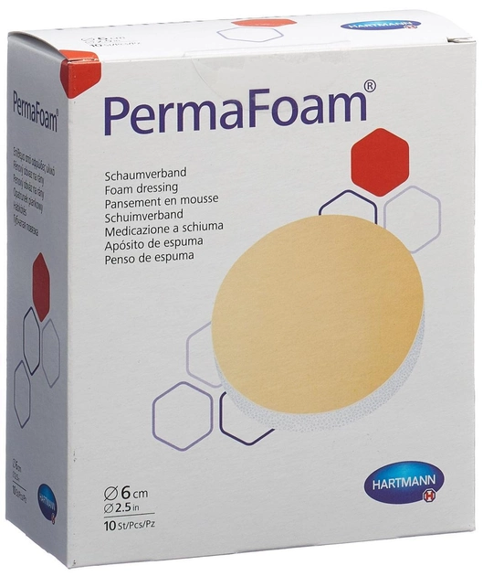 Губчатая повязка PermaFoam Ø 6 см, 1 шт - зображення 1