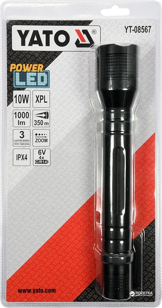 Latarka diodowa YATO 10 W, 254x46 mm (YT-08567) - obraz 3