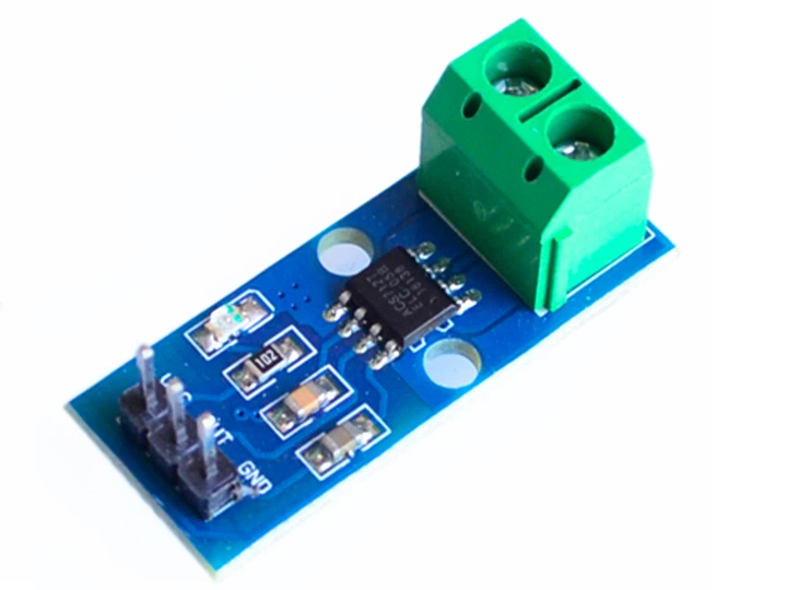 Датчик тока Arduino 30А ACS712 на эффекте Холла (1002-615-00) – фото ...