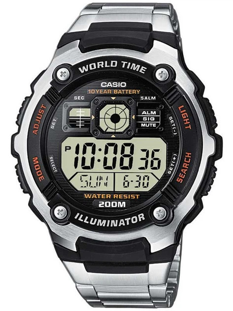 Часы CASIO AE-2000WD-1AVEF Collection 48mm 20ATM - Фото 1 Часы CASIO AE-2000WD-1AVEF Collection 48mm 20ATM - изображение 1