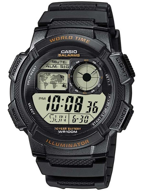 Часы CASIO AE-1000W-1AVEF Collection 44mm 10ATM - Фото 1 Часы CASIO AE-1000W-1AVEF Collection 44mm 10ATM - изображение 1