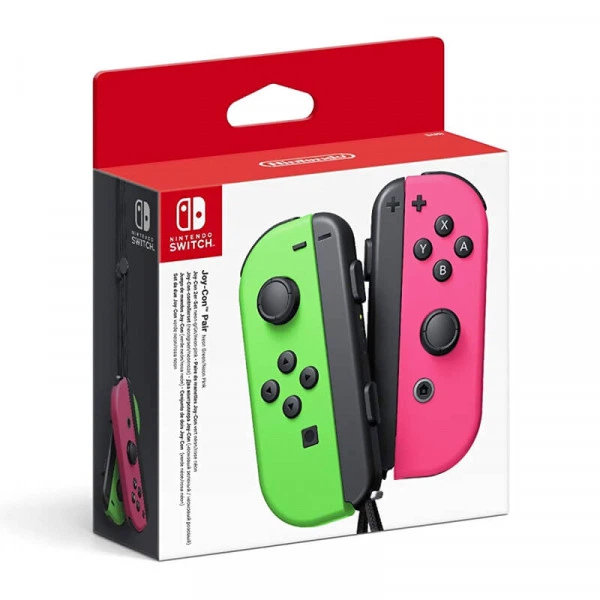 Бездротові контролери Nintendo Switch Joy-Con Pair Neon Green-Pink - зображення 2