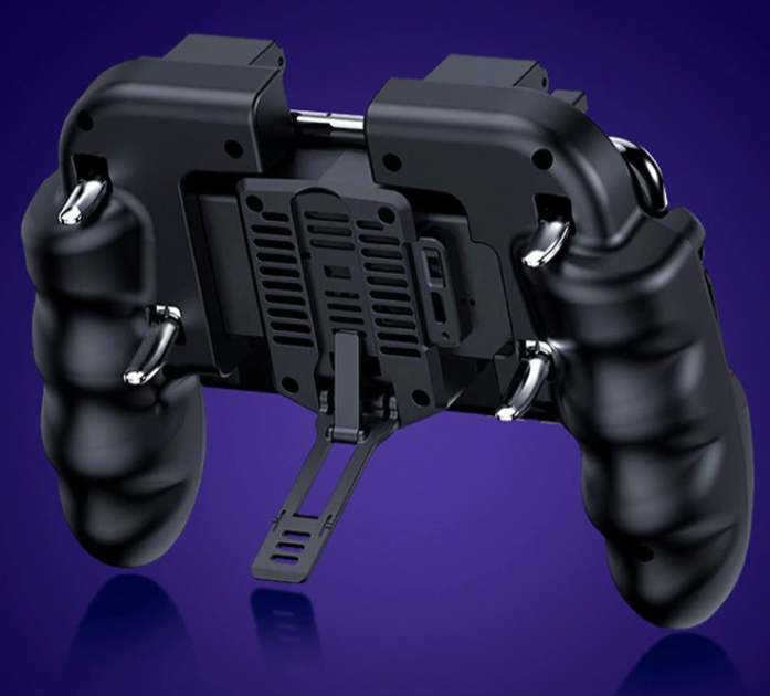 Игровой геймпад для телефона Seuno H9 black (без вентилятора), контроллер на 6 пальцев для Call of Duty / PUBG / Standoff 2 (GS271) - Фото 2 Игровой геймпад для телефона Seuno H9 black (без вентилятора), контроллер на 6 пальцев для Call of Duty / PUBG / Standoff 2 (GS271) - изображение 2