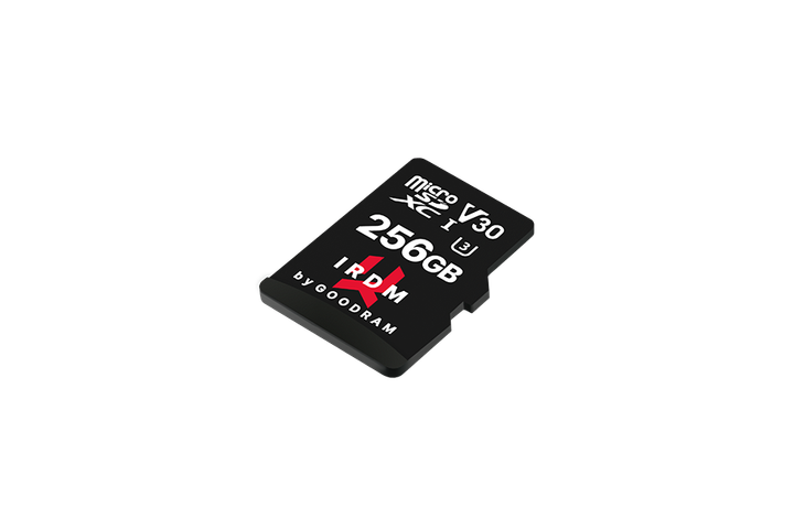 Карта памяти MicroSDXC 256GB UHS-I/U3 Class 10 GOODRAM IRDM + SD-адаптер R100/W70MB/s (IR-M3AA-2560R12) - изображение 3