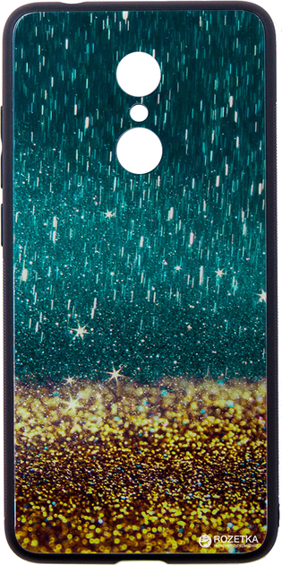 Акція на Панель Dengos Back Cover Glam для Xiaomi Redmi 5 Золотий пісок (DG-BC-GL-34) від Rozetka