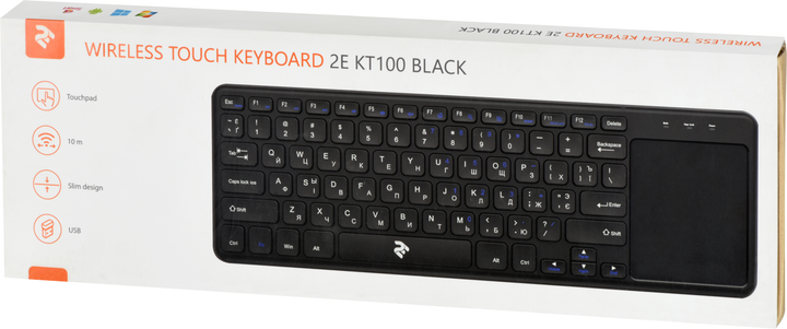 Клавиатура 2E Touch Keyboard KT100 WL Black (2E-KT100WB) - изображение 9