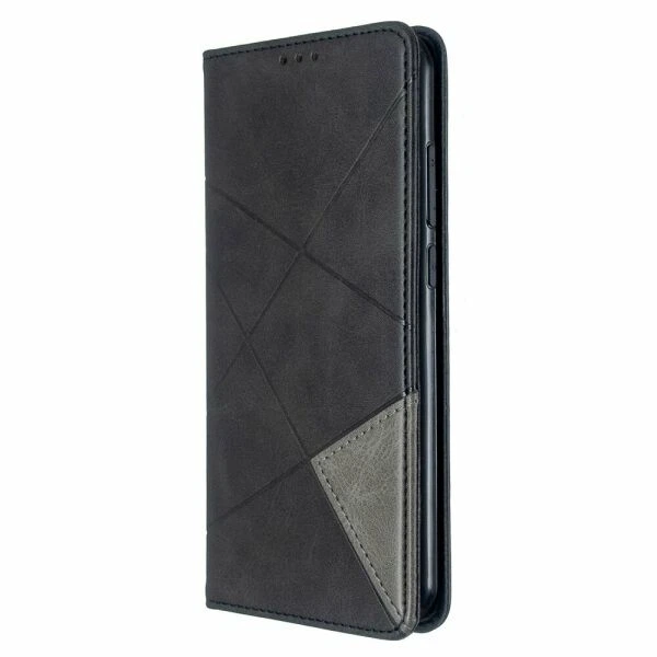 Чехол-книжка с кармашками UniCase Geometric Pattern для Xiaomi Redmi Note 8T - Black - изображение 2