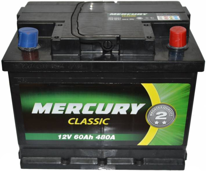 Автомобильный аккумулятор Mercury Classic 60А Ев (-/+) (480EN) (25917 ...