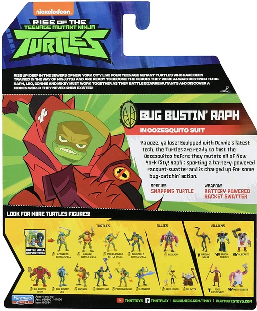 Фігурка Playmates Rise of the TMNT Bug Bustin' Raph 12 см 80834 (043377808343) - зображення 4
