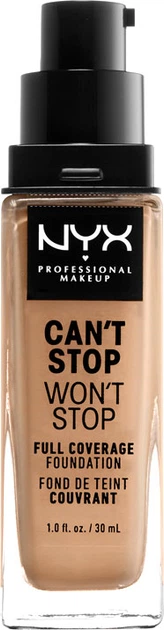 Рідка тональна основа NYX Professional Makeup Can`t Stop Won`t Stop 24-Hour 10.3 Neutral buff 30 мл (800897181161) - зображення 2