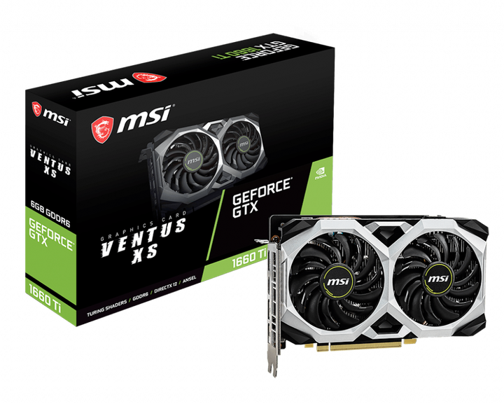 Видеокарта MSI GeForce GTX 1660 Ti Ventus XS 6Gb DDR6 192-bit HDMI/3xDP ...