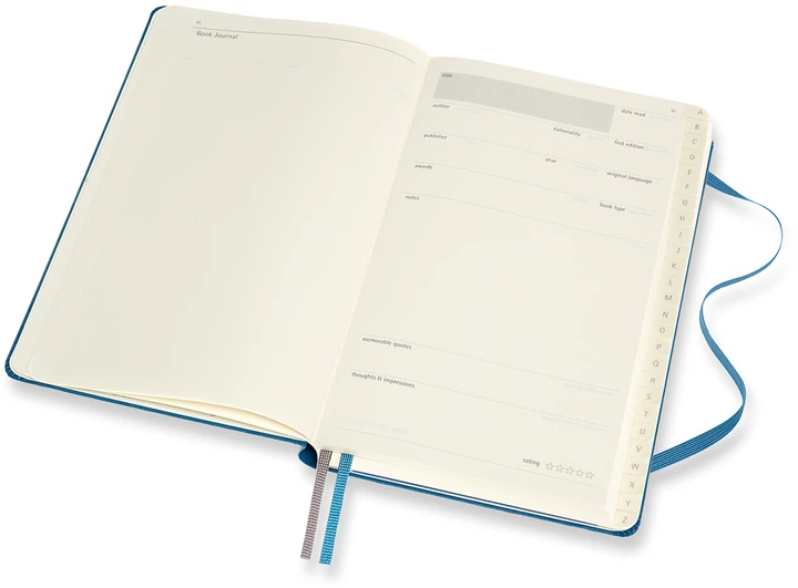 Записная книга Moleskine Passion Книги Подарочное издание 13 х 21 см 400 страниц в линейку Синяя (8058647620244) - Фото 4 Записная книга Moleskine Passion Книги Подарочное издание 13 х 21 см 400 страниц в линейку Синяя (8058647620244) - изображение 4