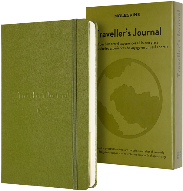 Записная книга Moleskine Passion Путешествия Подарочное издание 13 х 21 см 400 страниц в линейку Зелёная (8058647620268) - изображение 2