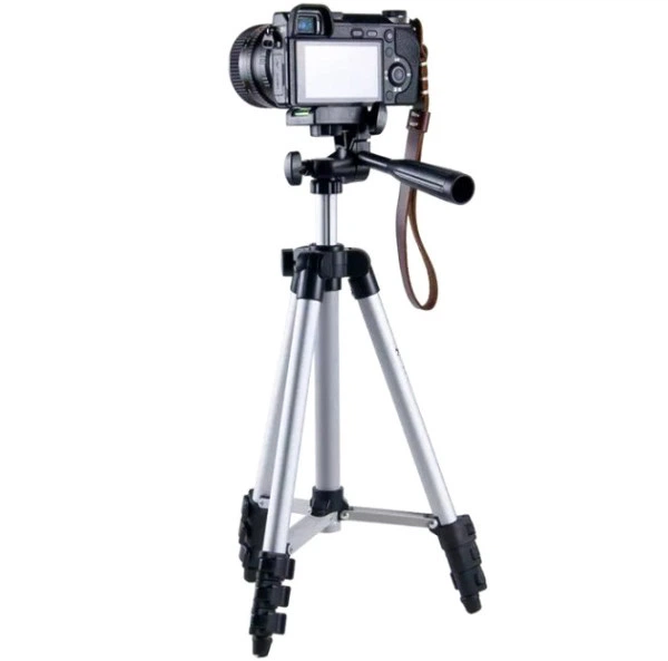 Телескопічний Штатив трипод з блютуз пультом для камери і телефону TRIPOD -3888 35-102 см вертикальна і горизонтальна зйомка - зображення 3