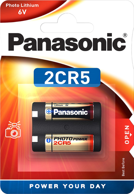  Panasonic літієва 2CR5 блістер, 1 шт (2CR-5L/1BP) – фото .