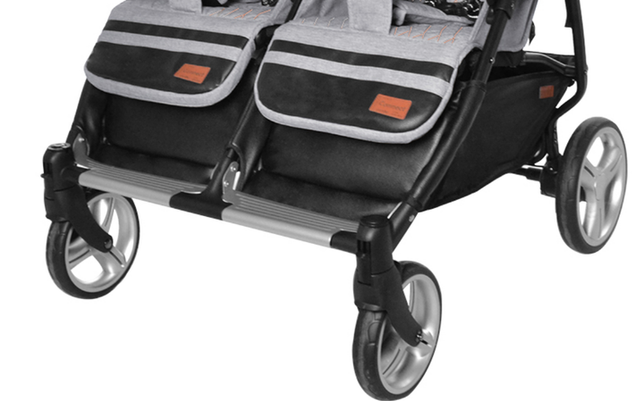 Прогулянкова коляска для двійні CARRELLO Connect CRL-5502 Serious Black у льоні - Фото 3 Прогулянкова коляска для двійні CARRELLO Connect CRL-5502 Serious Black у льоні - зображення 3