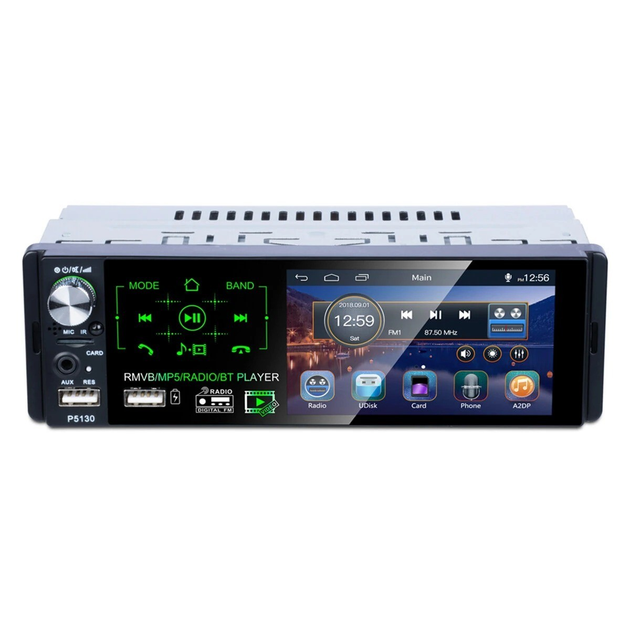 Автомагнитола 1 DIN SUNSKY P5130 4.1 дюймов MP5-плеер FM AM RDS Bluetooth - изображение 1