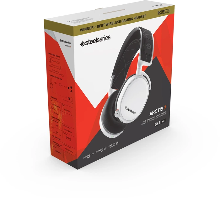 Наушники SteelSeries Arctis 7 2019 Edition Wireless White (SS61508