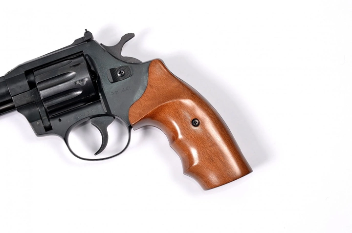 Револьвер под патрон Флобера Safari RF-441 cal. 4 мм буковая рукоятка, BLACK CERAKOTE - изображение 2