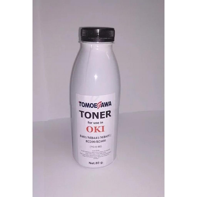 Тонер OKI B401/MB441/MB451; B2200/B2400, 80г Tomoegawa (TG-O-80 ...