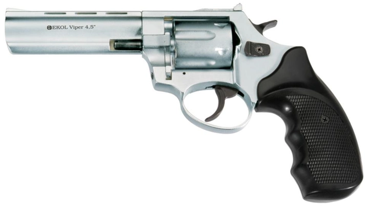 Револьвер Флобера Ekol Viper 4.5"(хром/пластик) - изображение 1