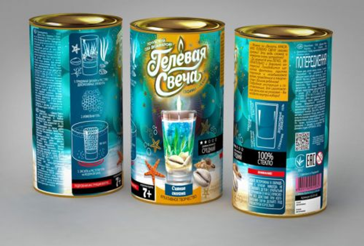 Набор для творчества "Гелевая свеча. Сияние океана" GS-01-02 – фото ...